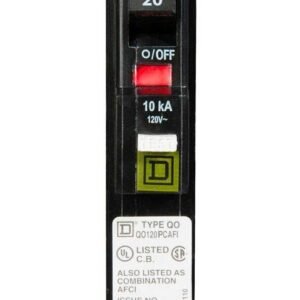 QO120PCAFI - Square D - 20 Amp AFCI Circuit Breaker