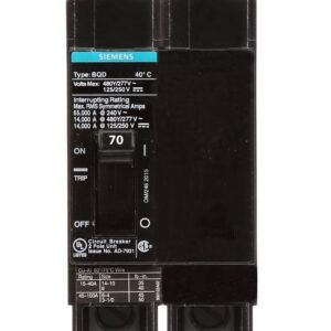 BQD270 - Siemens - 70 Amp Molded Case Circuit Breaker