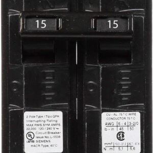 Q215H - Siemens - 15 Amp 22kA Circuit Breaker