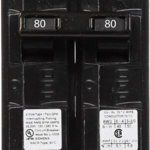 Q280H - Siemens - 80 Amp 22kA Circuit Breaker