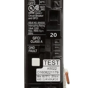 QF120A - Siemens - 20 Amp GFCI Circuit Breaker