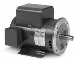 VL1408T Baldor Single Phase C-Face Motor, ODP, 184TC Frame (3 HP, 1800 RPM)
